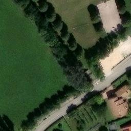 Volleyball Court near Cordovado / Cordovât — aerial view