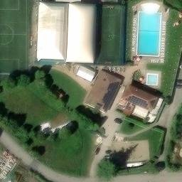 Sand Volleyball Court — aerial view