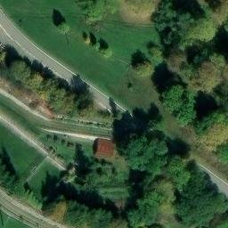 Grass Volleyball Court — aerial view