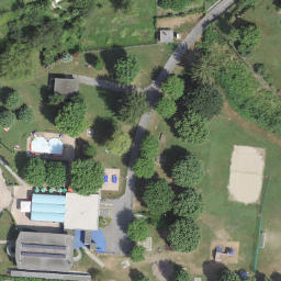 Sand Volleyball Court — aerial view