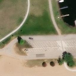 Gladstone Beach Volleyball Court — aerial view