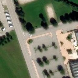 Sand Volleyball Court — aerial view