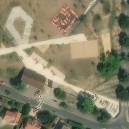 Sand Volleyball Court — aerial view