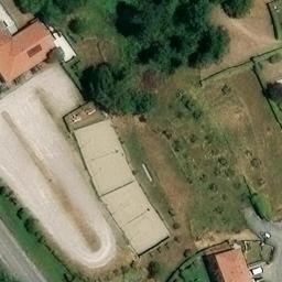 Sand Volleyball Court — aerial view
