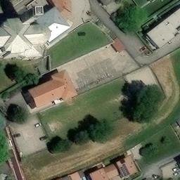 Sand Volleyball Court — aerial view