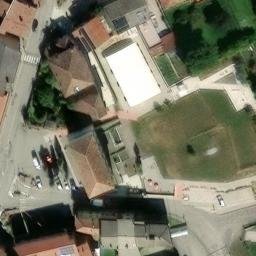 Grass Volleyball Court — aerial view