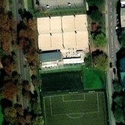 Sand Volleyball Court — aerial view