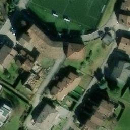 Volleyball Court near Cazzano Sant'Andrea — aerial view