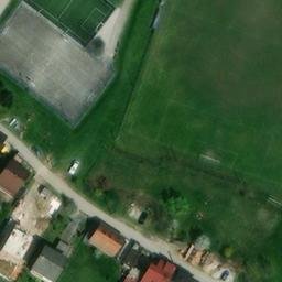 Sand Volleyball Court — aerial view