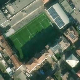Sand Volleyball Court — aerial view