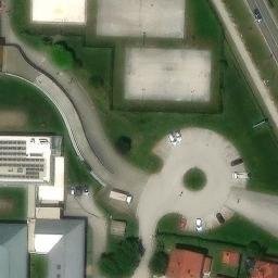 Volleyball Court — aerial view