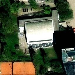 Sand Volleyball Court — aerial view