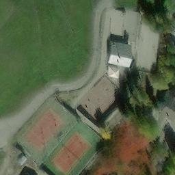 Sand Volleyball Court — aerial view