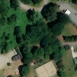 Sand Volleyball Court — aerial view