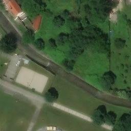 Sand Volleyball Court — aerial view