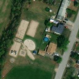 Terrebonne Beach Volleyball Court #3 — aerial view