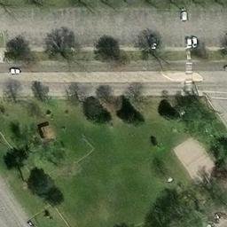 Billings Beach Volleyball Court #3 — aerial view