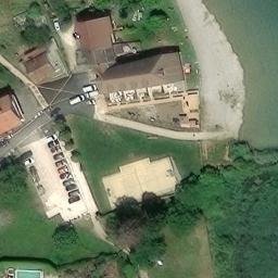 Volleyball Court near Conjux — aerial view