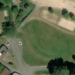 Sand Volleyball Court — aerial view