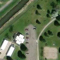 Billings Beach Volleyball Court #2 — aerial view