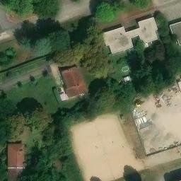 Sand Volleyball Court — aerial view