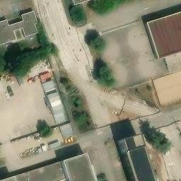 Sand Volleyball Court — aerial view