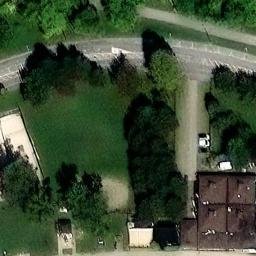Sand Volleyball Court — aerial view