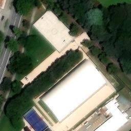 Sand Volleyball Court — aerial view