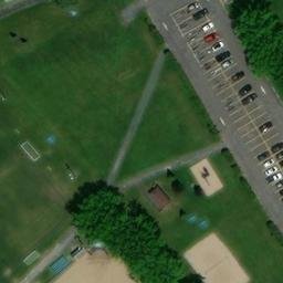 Verchères Beach Volleyball Court — aerial view
