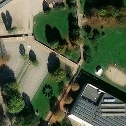 Sand Volleyball Court — aerial view