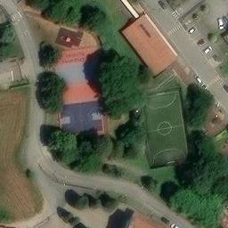 Volleyball Court near Monte Marenzo — aerial view