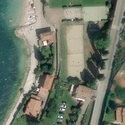 Sand Volleyball Court — aerial view