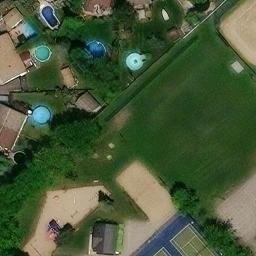 Le Gardeur Beach Volleyball Court — aerial view