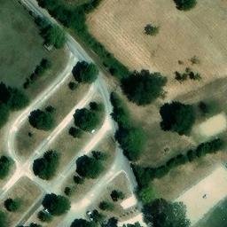 Sand Volleyball Court — aerial view