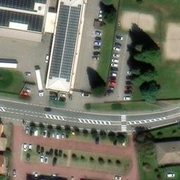 Sand Volleyball Court — aerial view