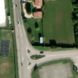 Sand Volleyball Court — aerial view