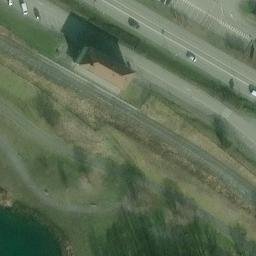 Grass Volleyball Court — aerial view
