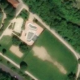Sand Volleyball Court — aerial view