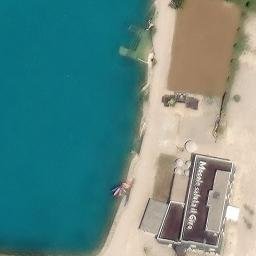 Sand Volleyball Court — aerial view