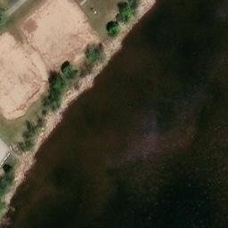 Escanaba Beach Volleyball Court #2 — aerial view