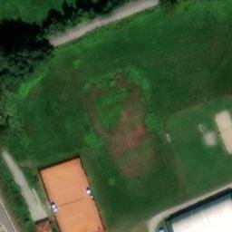 Sand Volleyball Court — aerial view