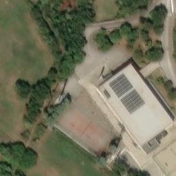 Sand Volleyball Court — aerial view