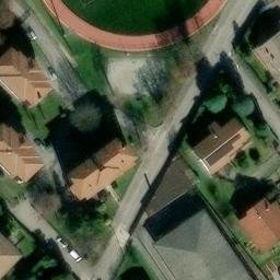 Sand Volleyball Court — aerial view