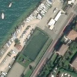Sand Volleyball Court — aerial view