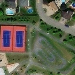 Terrebonne Beach Volleyball Court #7 — aerial view