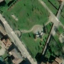 Sand Volleyball Court — aerial view