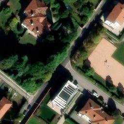 Volleyball Court near Thiene — aerial view