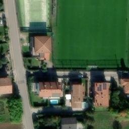 Sand Volleyball Court — aerial view