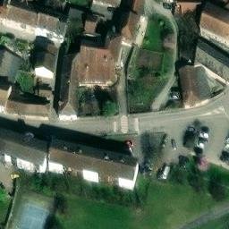Volleyball Court near Yenne — aerial view