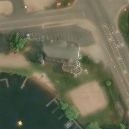Phillips Beach Volleyball Court #2 — aerial view